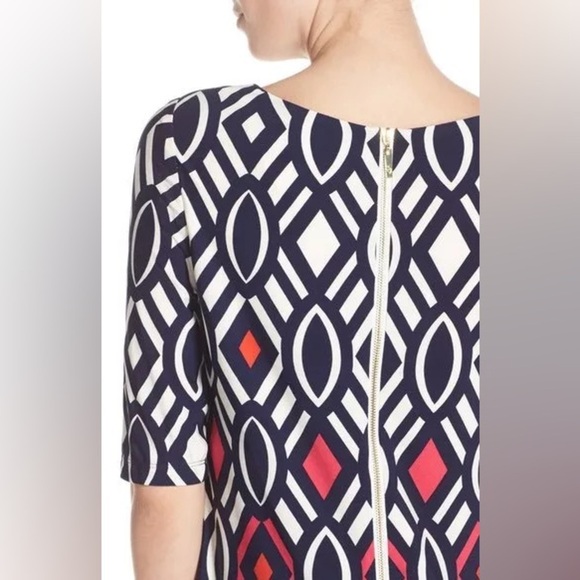 #27 ELIZA J • COLORFUL GEOMETRIC • SHEATH DRESS - Picture 4 of 9